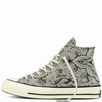 Converse Chuck Taylor All Star ‘70 Tapestry High Tops Womens - White/Black Shoes (971SBNTK)